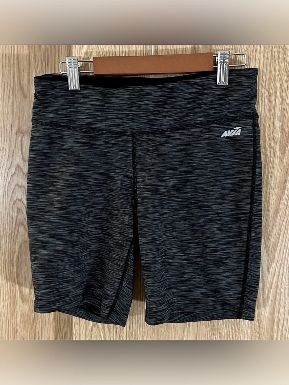 Avia Charcoal Black Stretch Jogging Yoga Workout Shorts